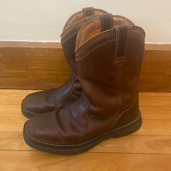 Men's Ridgecut YMN-2201 Waterproof Rancher Wellington Leather Cowboy Boot Size9M - Picture 2 of 7